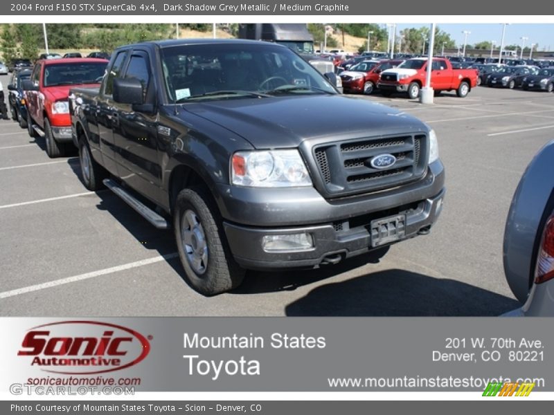 Dark Shadow Grey Metallic / Medium Graphite 2004 Ford F150 STX SuperCab 4x4