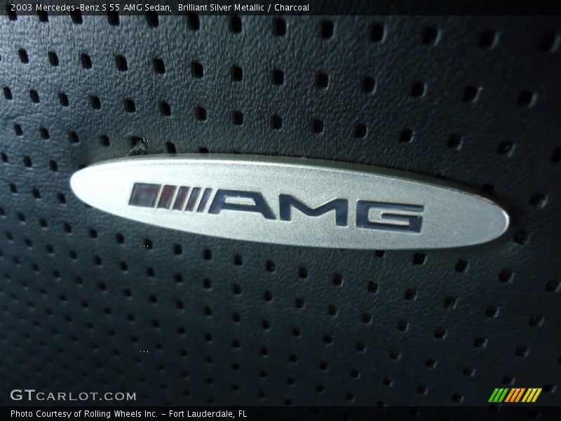 Brilliant Silver Metallic / Charcoal 2003 Mercedes-Benz S 55 AMG Sedan