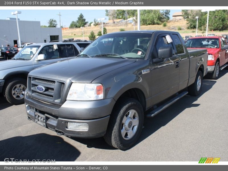 Dark Shadow Grey Metallic / Medium Graphite 2004 Ford F150 STX SuperCab 4x4