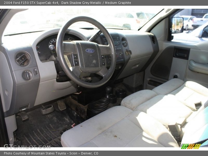 Dark Shadow Grey Metallic / Medium Graphite 2004 Ford F150 STX SuperCab 4x4