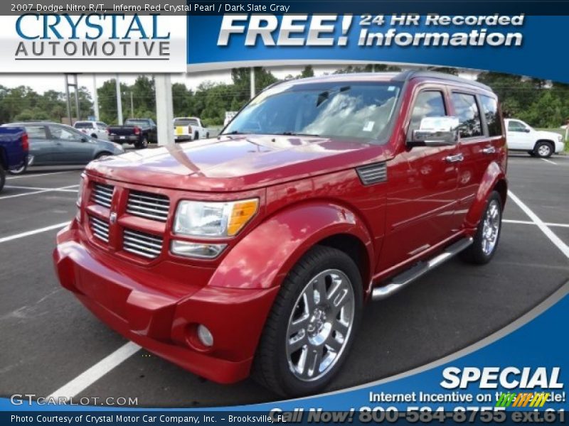 Inferno Red Crystal Pearl / Dark Slate Gray 2007 Dodge Nitro R/T