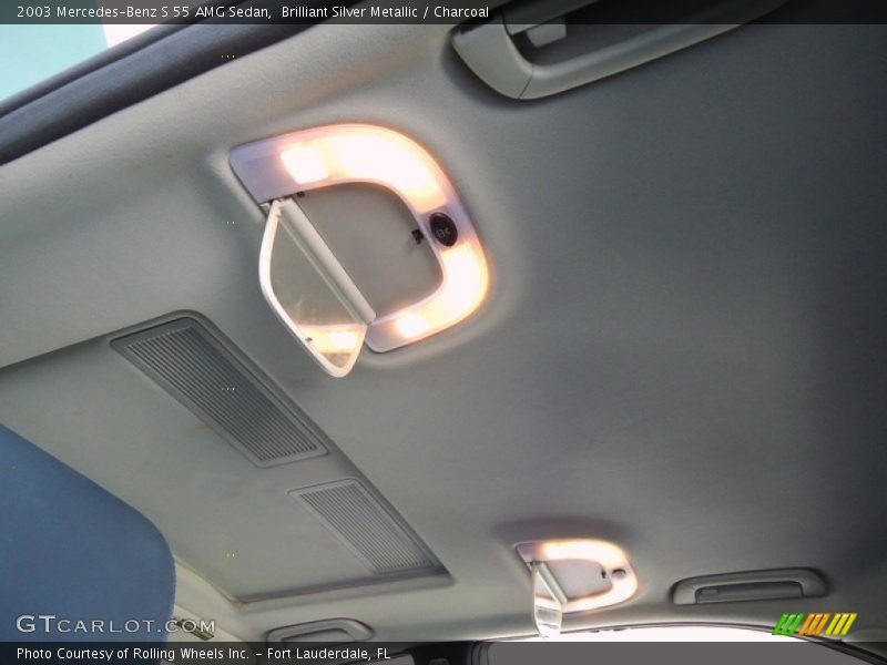 Brilliant Silver Metallic / Charcoal 2003 Mercedes-Benz S 55 AMG Sedan