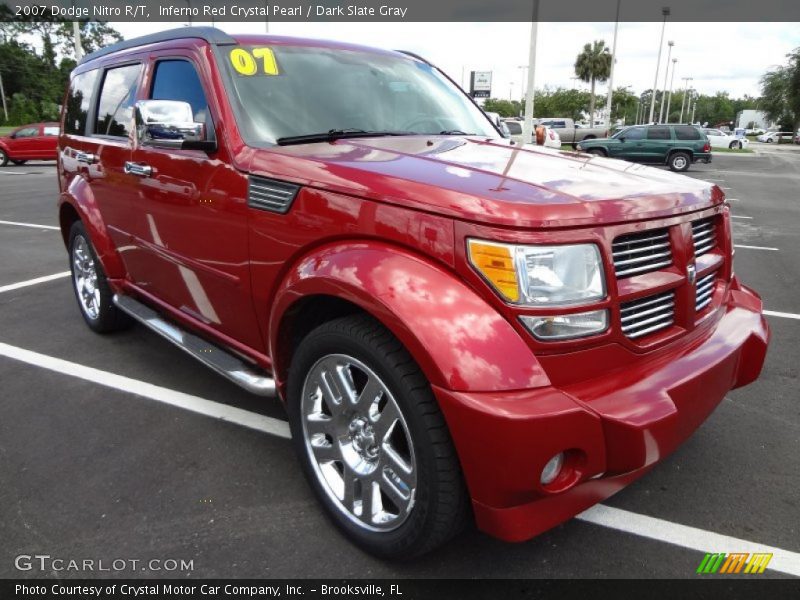 Inferno Red Crystal Pearl / Dark Slate Gray 2007 Dodge Nitro R/T