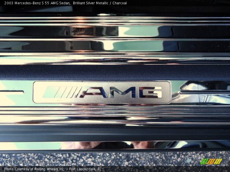 Brilliant Silver Metallic / Charcoal 2003 Mercedes-Benz S 55 AMG Sedan