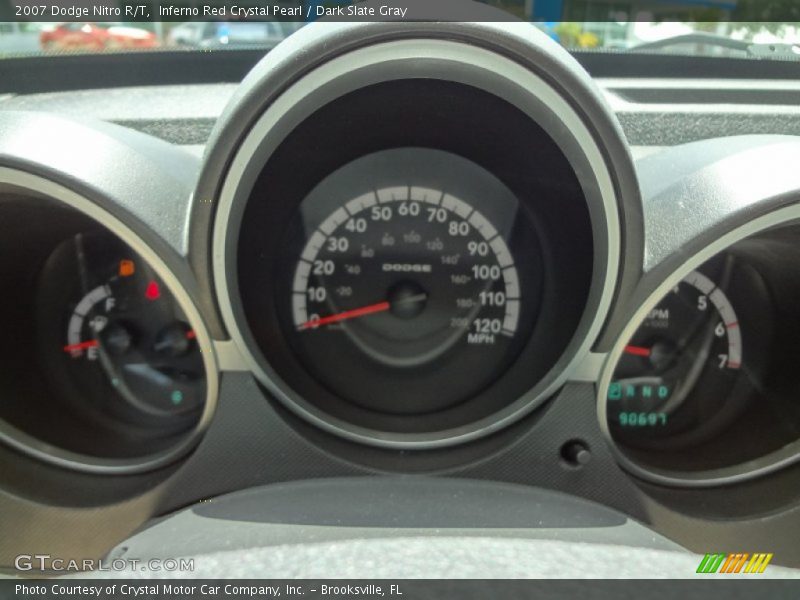 Inferno Red Crystal Pearl / Dark Slate Gray 2007 Dodge Nitro R/T