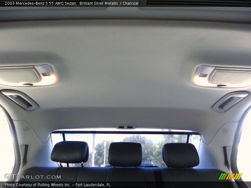 Brilliant Silver Metallic / Charcoal 2003 Mercedes-Benz S 55 AMG Sedan