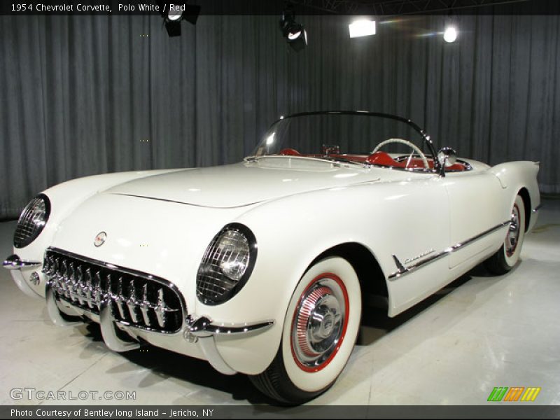 Polo White / Red 1954 Chevrolet Corvette