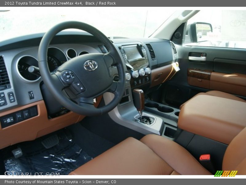 Black / Red Rock 2012 Toyota Tundra Limited CrewMax 4x4