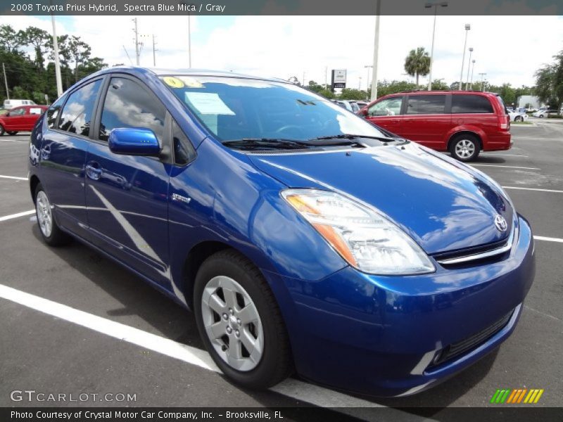 Spectra Blue Mica / Gray 2008 Toyota Prius Hybrid