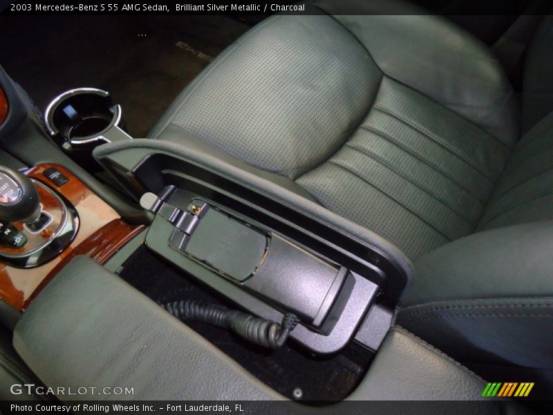 Brilliant Silver Metallic / Charcoal 2003 Mercedes-Benz S 55 AMG Sedan
