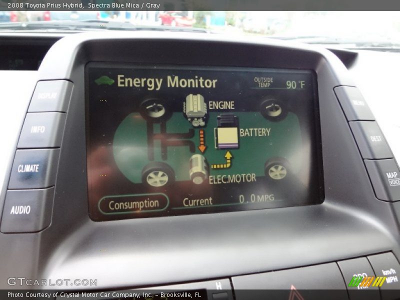 Spectra Blue Mica / Gray 2008 Toyota Prius Hybrid