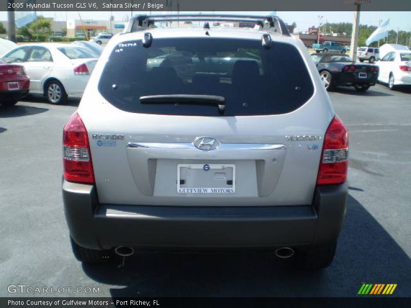 Sahara Silver / Beige 2005 Hyundai Tucson GLS V6