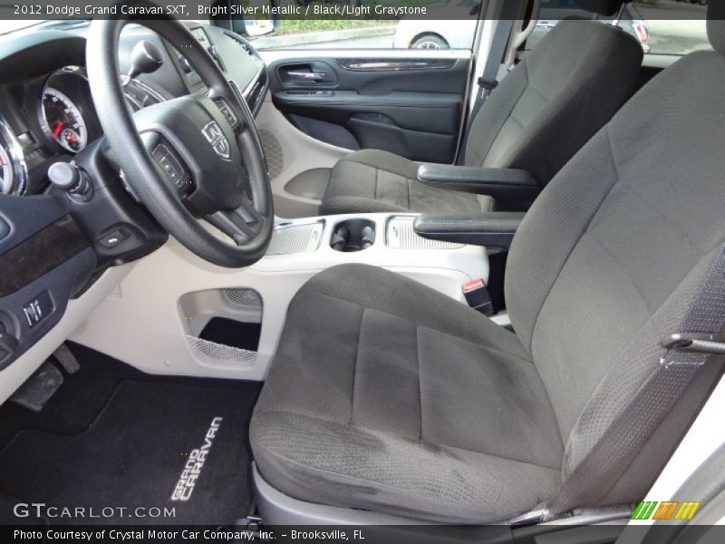 Bright Silver Metallic / Black/Light Graystone 2012 Dodge Grand Caravan SXT