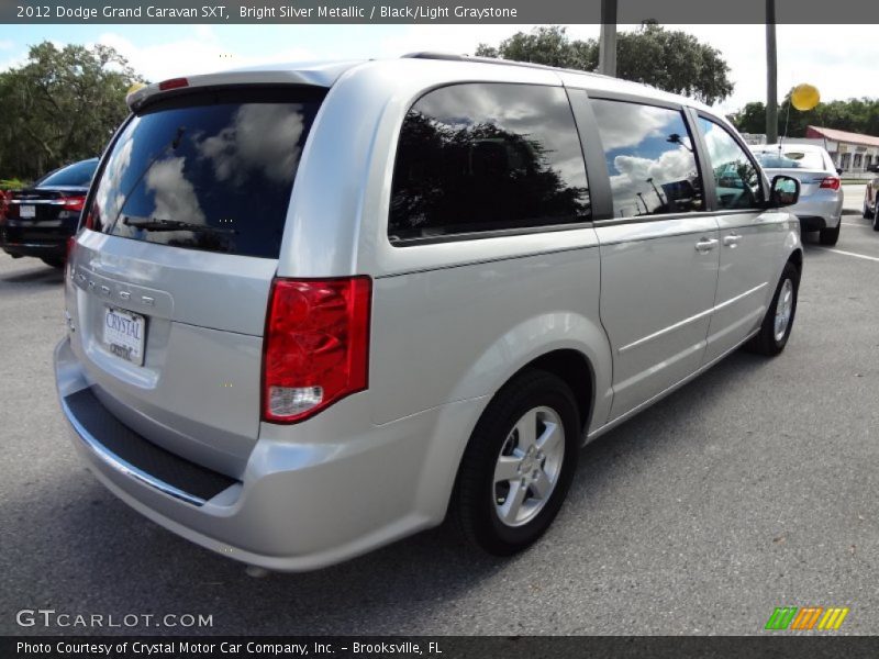 Bright Silver Metallic / Black/Light Graystone 2012 Dodge Grand Caravan SXT