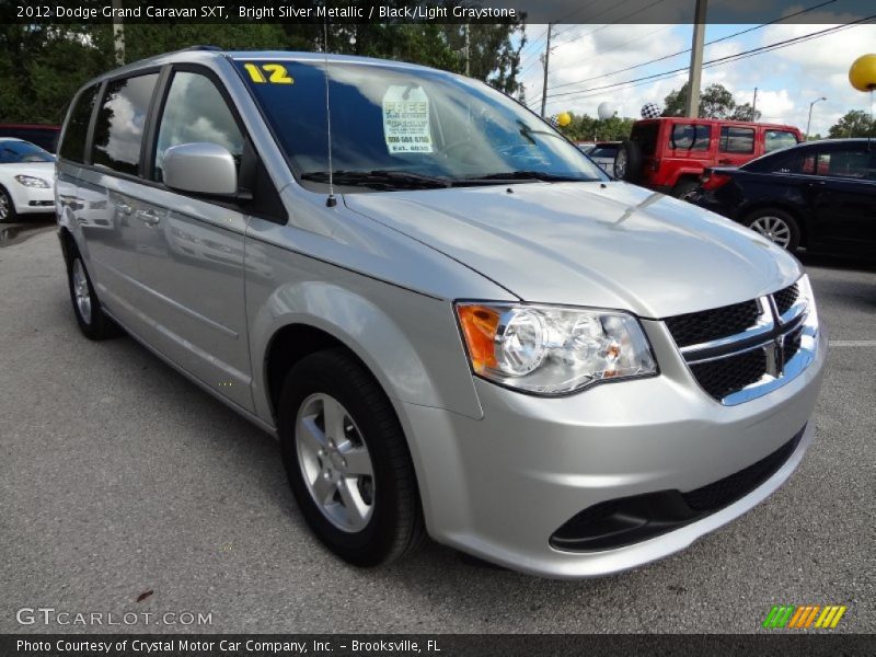Bright Silver Metallic / Black/Light Graystone 2012 Dodge Grand Caravan SXT