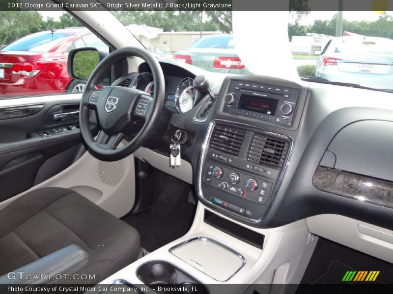 Bright Silver Metallic / Black/Light Graystone 2012 Dodge Grand Caravan SXT