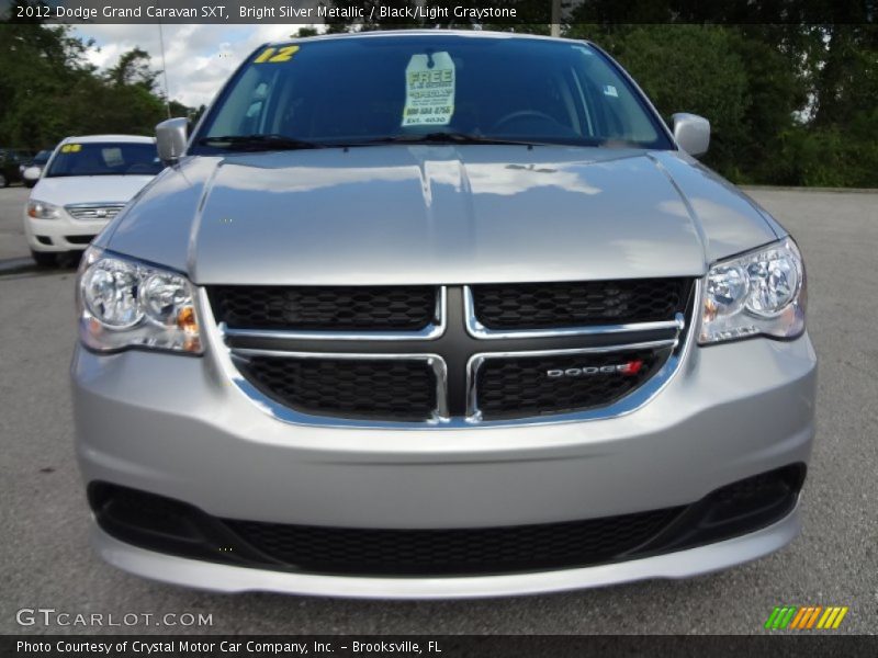 Bright Silver Metallic / Black/Light Graystone 2012 Dodge Grand Caravan SXT