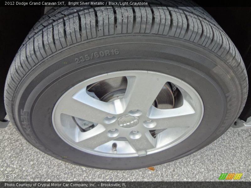Bright Silver Metallic / Black/Light Graystone 2012 Dodge Grand Caravan SXT