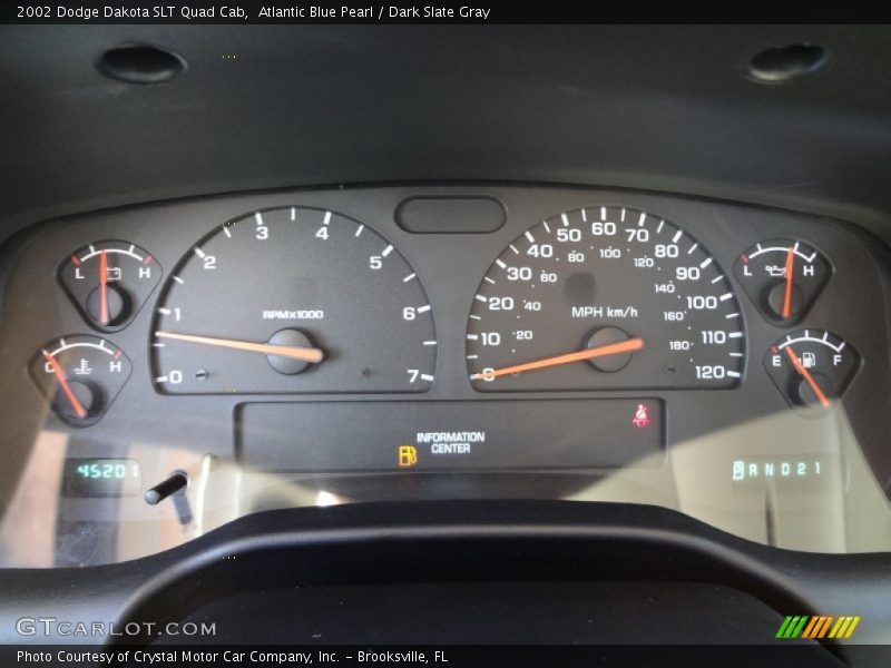  2002 Dakota SLT Quad Cab SLT Quad Cab Gauges