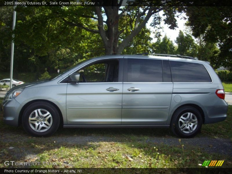 Slate Green Metallic / Gray 2005 Honda Odyssey EX
