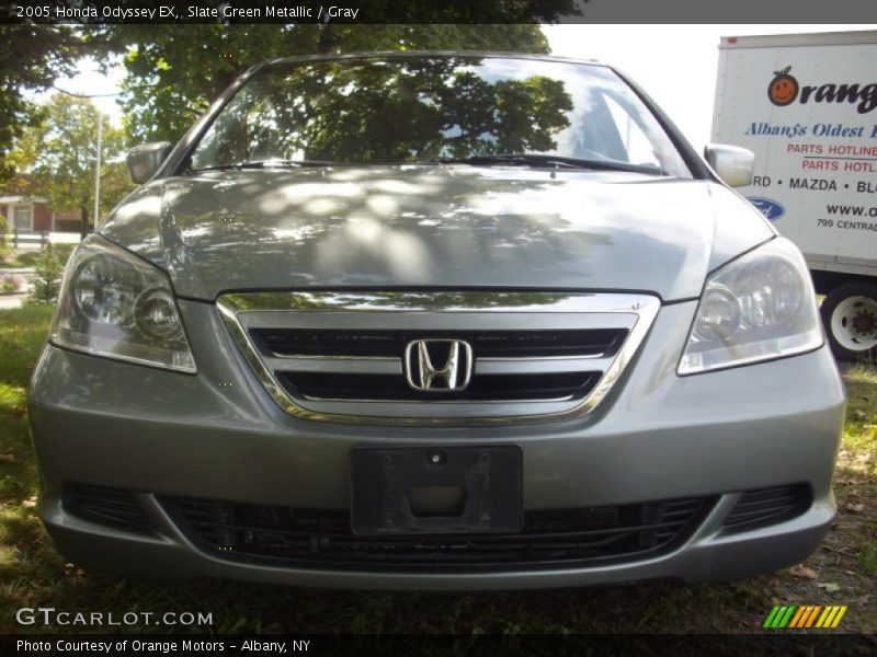 Slate Green Metallic / Gray 2005 Honda Odyssey EX