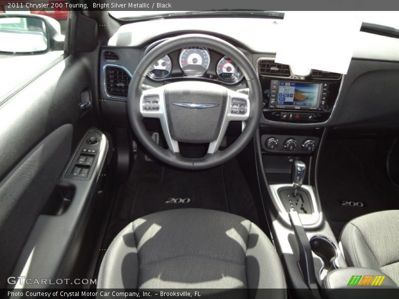 Bright Silver Metallic / Black 2011 Chrysler 200 Touring