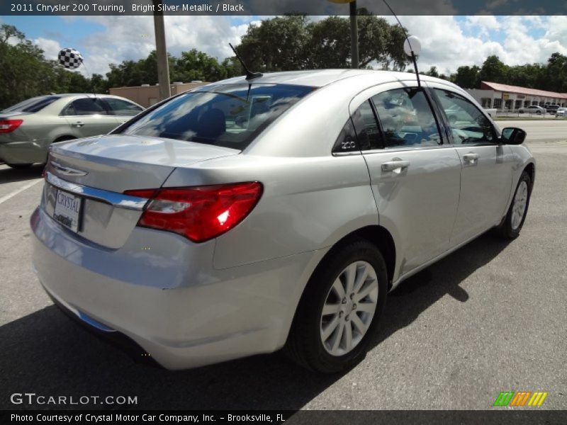 Bright Silver Metallic / Black 2011 Chrysler 200 Touring