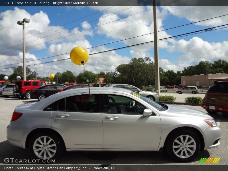 Bright Silver Metallic / Black 2011 Chrysler 200 Touring