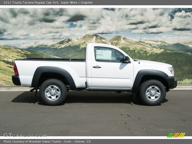 Super White / Graphite 2012 Toyota Tacoma Regular Cab 4x4