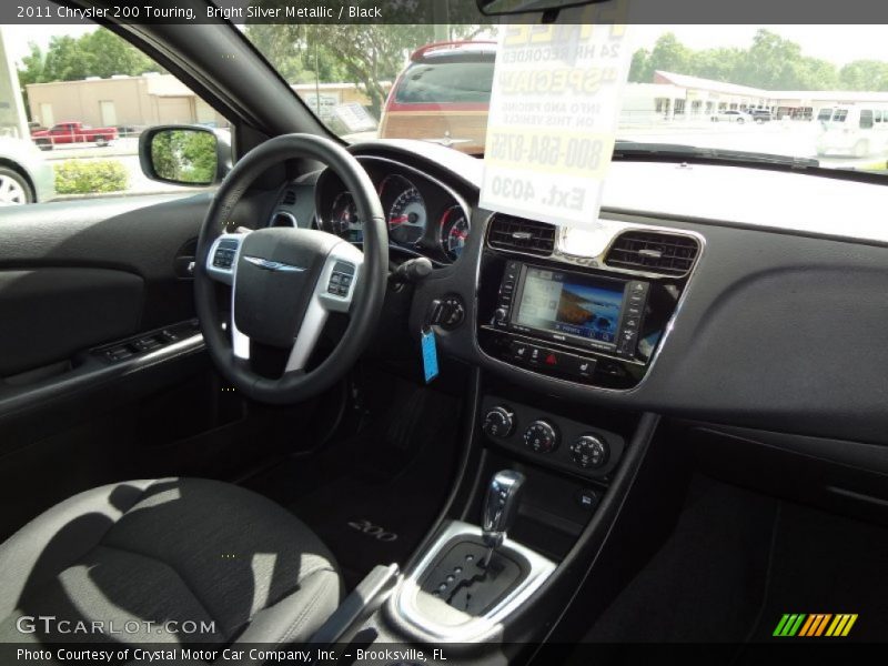 Bright Silver Metallic / Black 2011 Chrysler 200 Touring