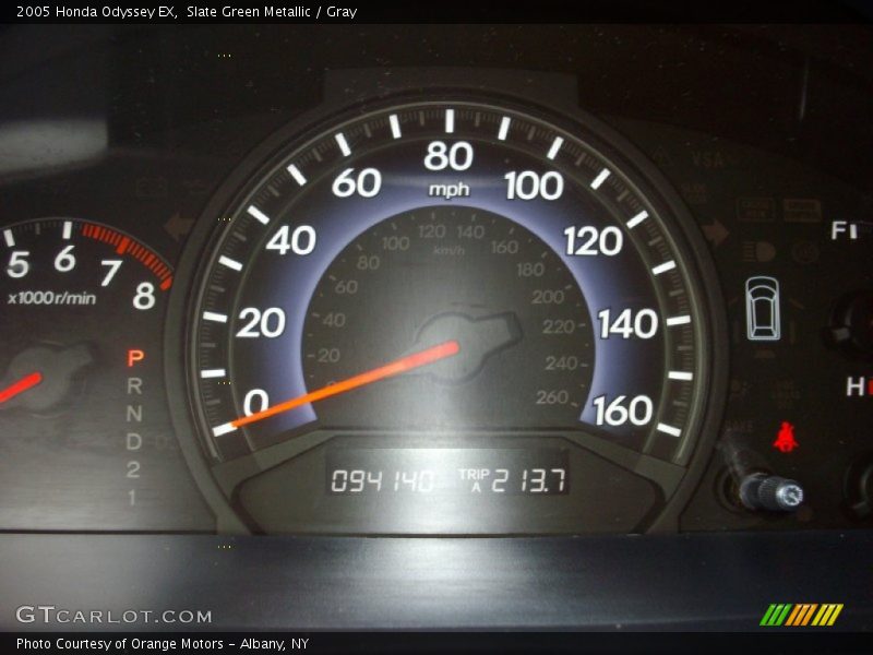 Slate Green Metallic / Gray 2005 Honda Odyssey EX