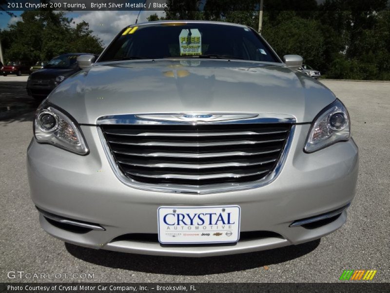 Bright Silver Metallic / Black 2011 Chrysler 200 Touring
