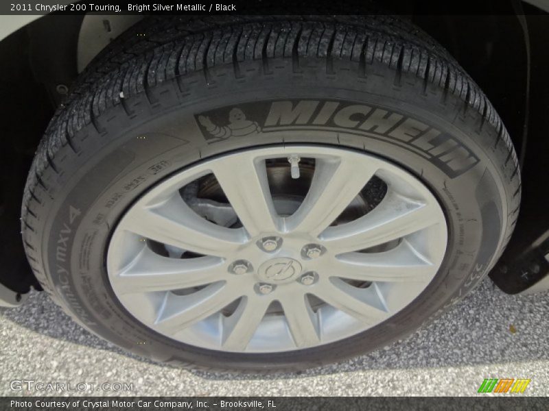 Bright Silver Metallic / Black 2011 Chrysler 200 Touring