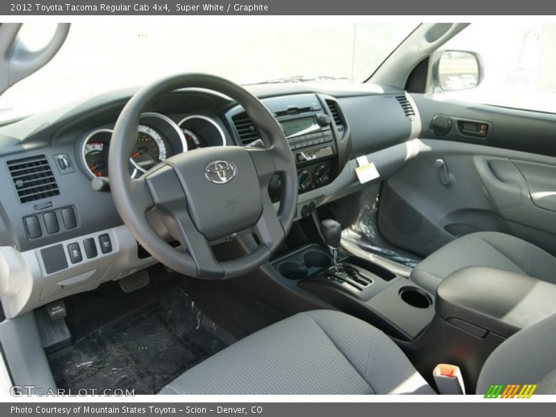 Super White / Graphite 2012 Toyota Tacoma Regular Cab 4x4