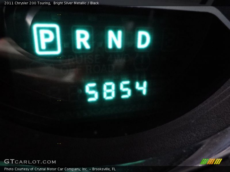 Bright Silver Metallic / Black 2011 Chrysler 200 Touring