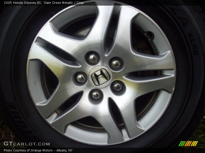 Slate Green Metallic / Gray 2005 Honda Odyssey EX