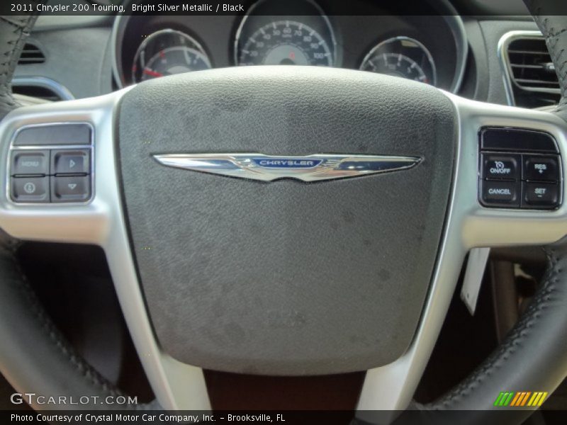 Bright Silver Metallic / Black 2011 Chrysler 200 Touring