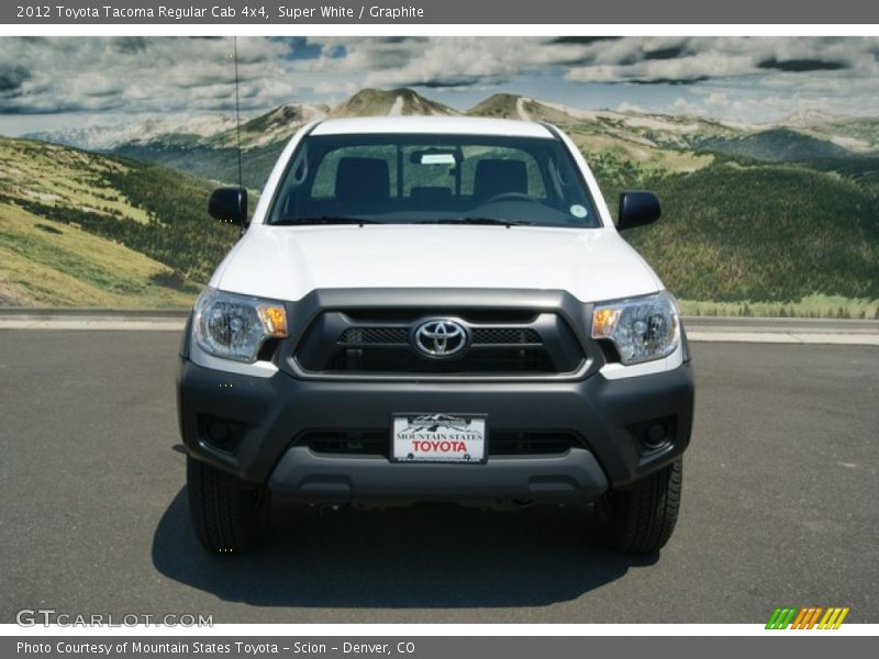Super White / Graphite 2012 Toyota Tacoma Regular Cab 4x4