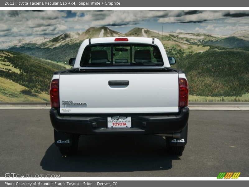 Super White / Graphite 2012 Toyota Tacoma Regular Cab 4x4