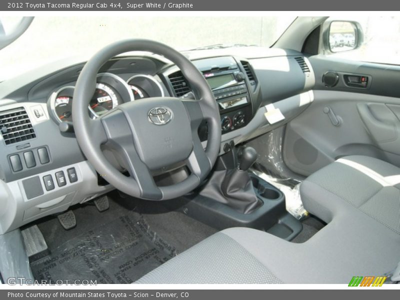 Super White / Graphite 2012 Toyota Tacoma Regular Cab 4x4