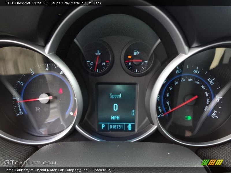 Taupe Gray Metallic / Jet Black 2011 Chevrolet Cruze LT