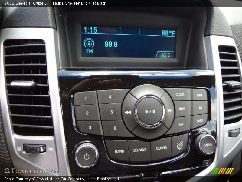 Taupe Gray Metallic / Jet Black 2011 Chevrolet Cruze LT