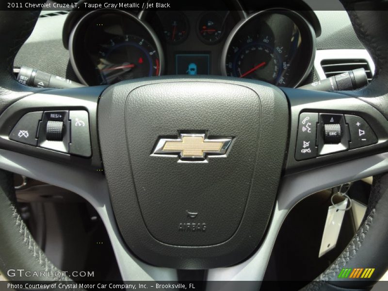 Taupe Gray Metallic / Jet Black 2011 Chevrolet Cruze LT