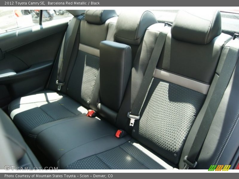 Barcelona Red Metallic / Black 2012 Toyota Camry SE