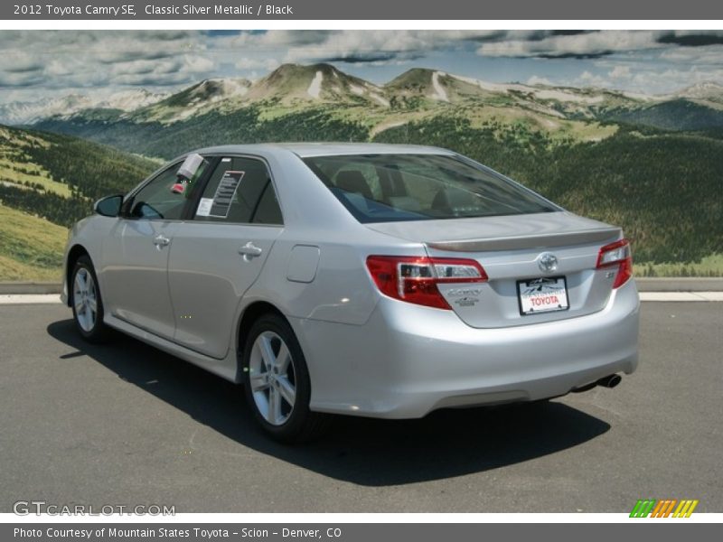 Classic Silver Metallic / Black 2012 Toyota Camry SE