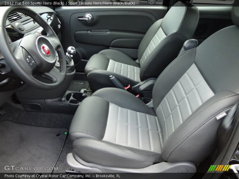  2012 500 Sport Sport Tessuto Nero/Nero (Black/Black) Interior