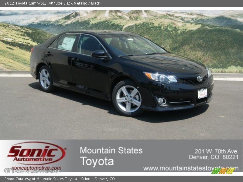 Attitude Black Metallic / Black 2012 Toyota Camry SE