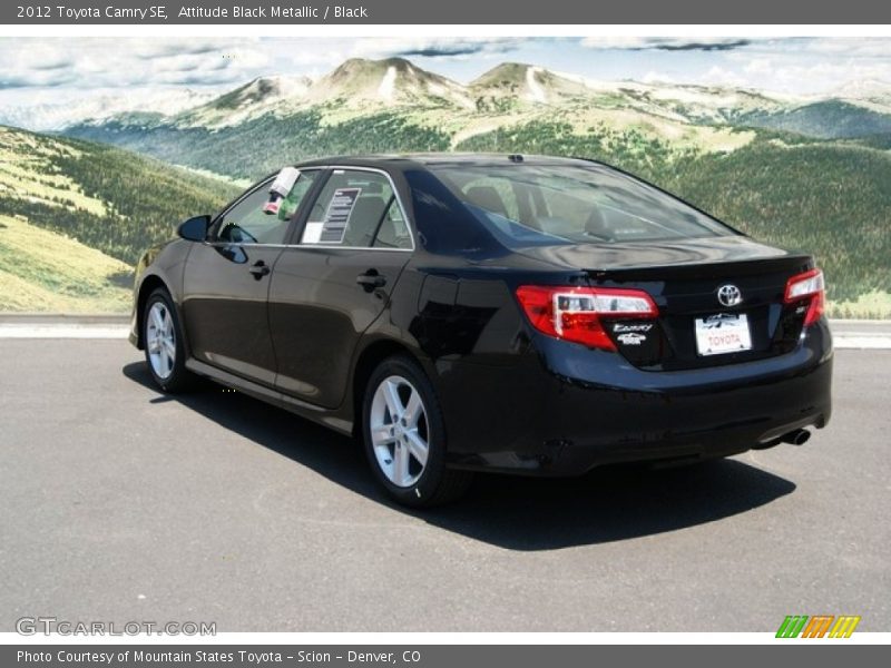 Attitude Black Metallic / Black 2012 Toyota Camry SE