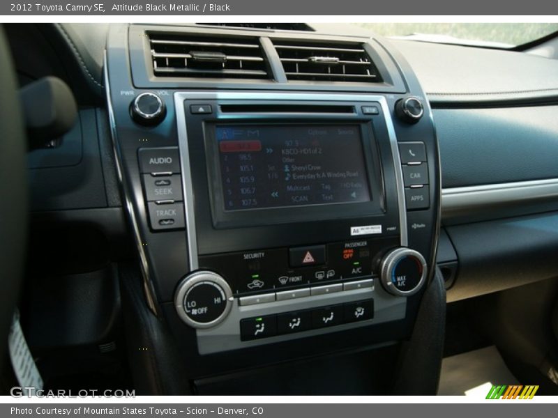 Attitude Black Metallic / Black 2012 Toyota Camry SE