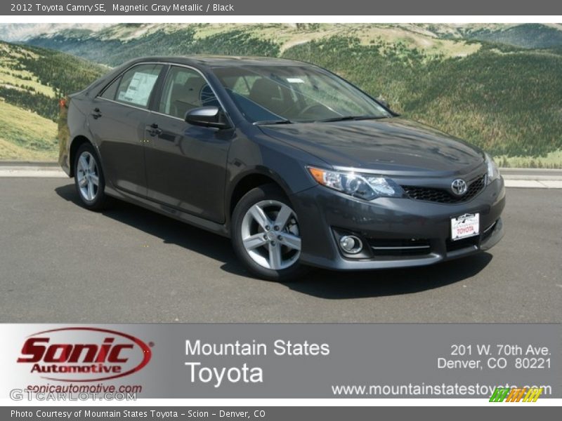 Magnetic Gray Metallic / Black 2012 Toyota Camry SE